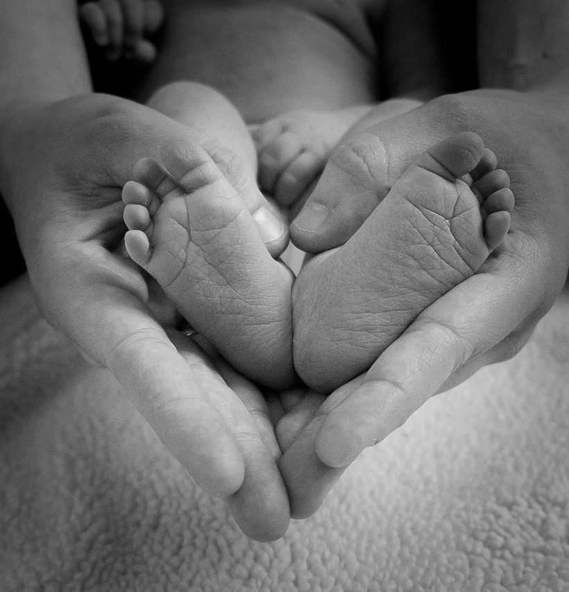 baby feet, heart, love, mother, newborn, newborn baby, infant, childhood, motherhood, toes, little, monochrome, black and white, heart, heart, mother, mother, mother, mother, mother, motherhood
